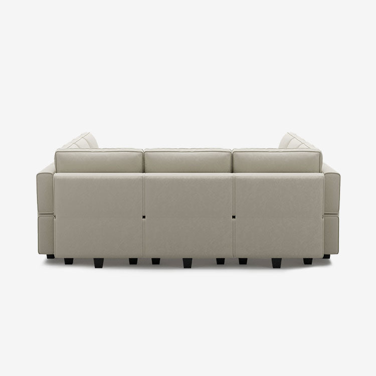 Belffin 9 Seats + 9 Sides Modular Velvet Sleeper Sofa with Storage Seat