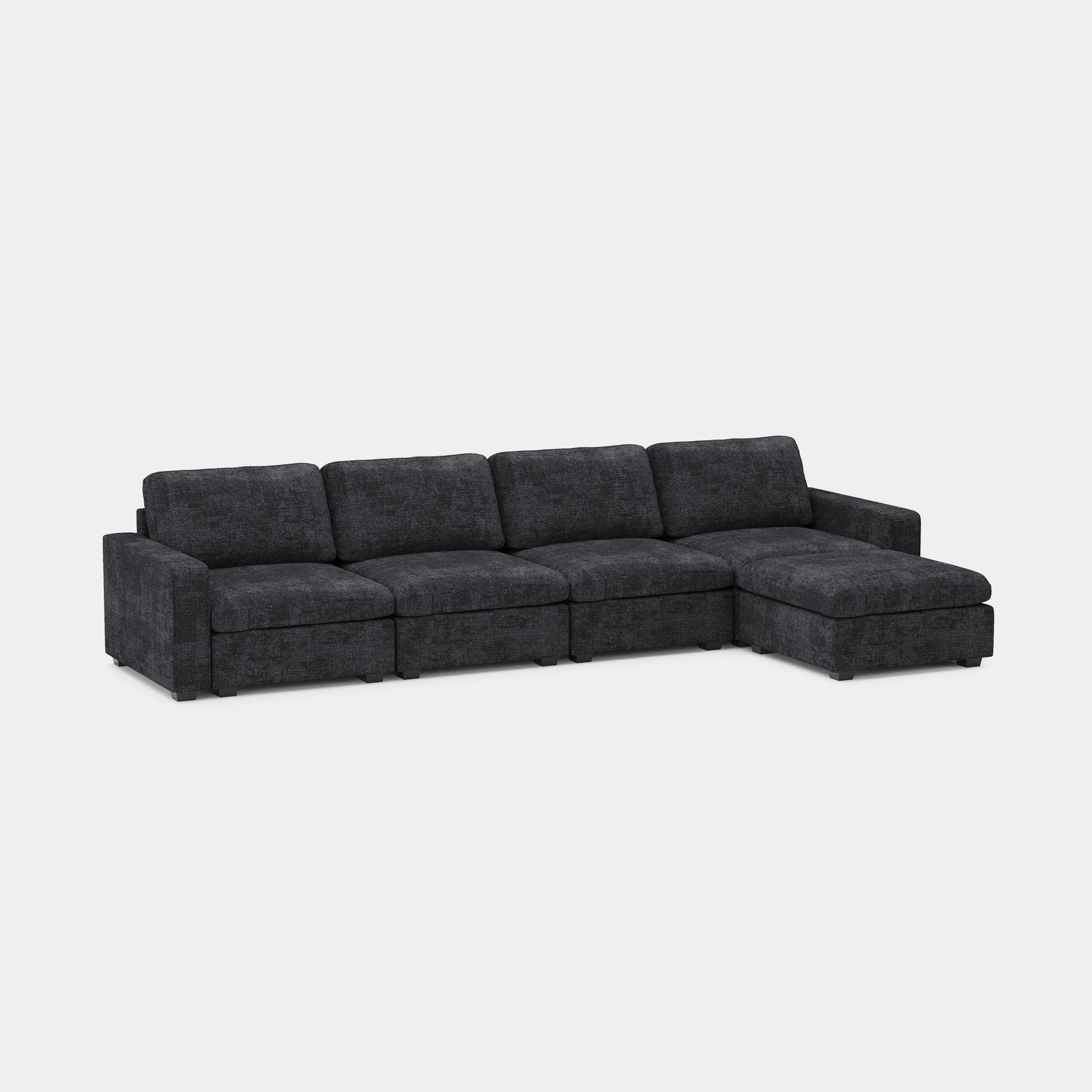 Graphite-Grey-/-Chenille-5-Seat-L-Shaped-Sectional