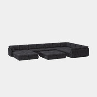 Graphite-Grey-/-Chenille-21-Seat-U-Shaped-Sectional
