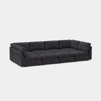 Graphite-Grey-/-Chenille-8-Seat-Pit-Sectional