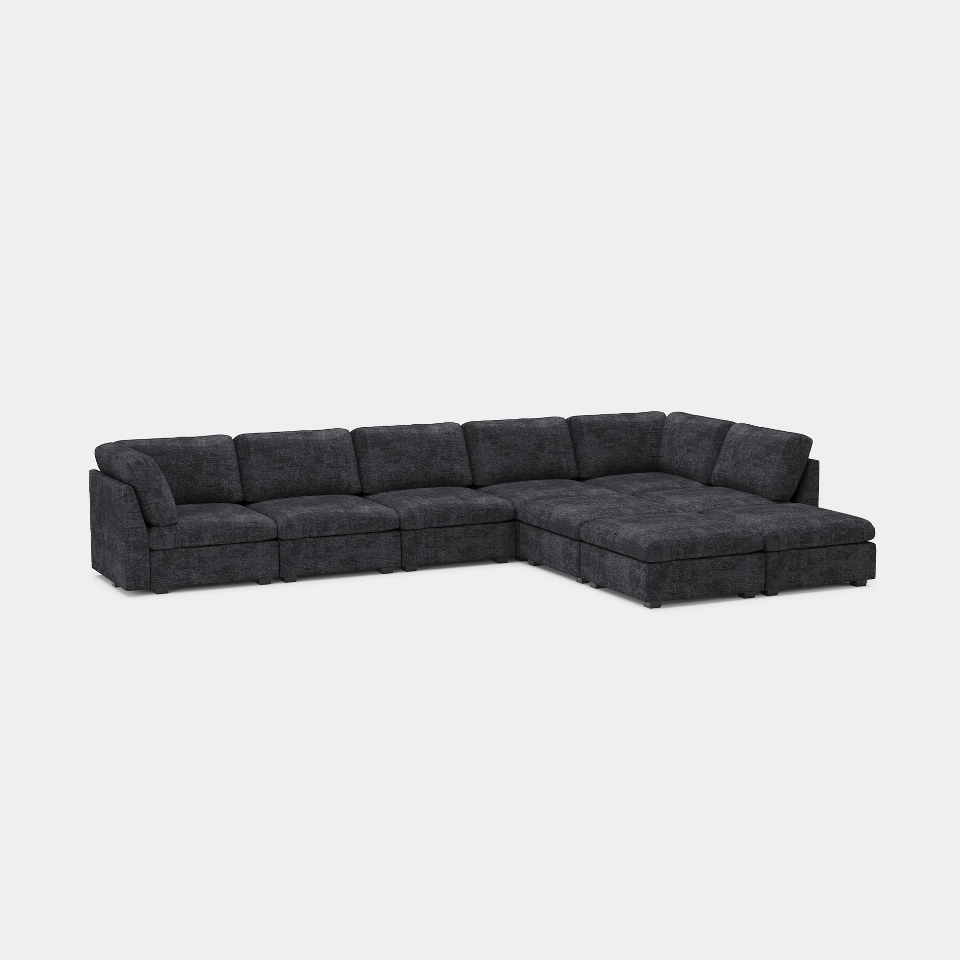 Graphite-Grey-/-Chenille-9-Seat-L-Shaped-Sectional