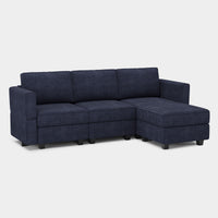 Indigo-Blue-/-Corduroy-4-Seat-L-Shaped-Sectional