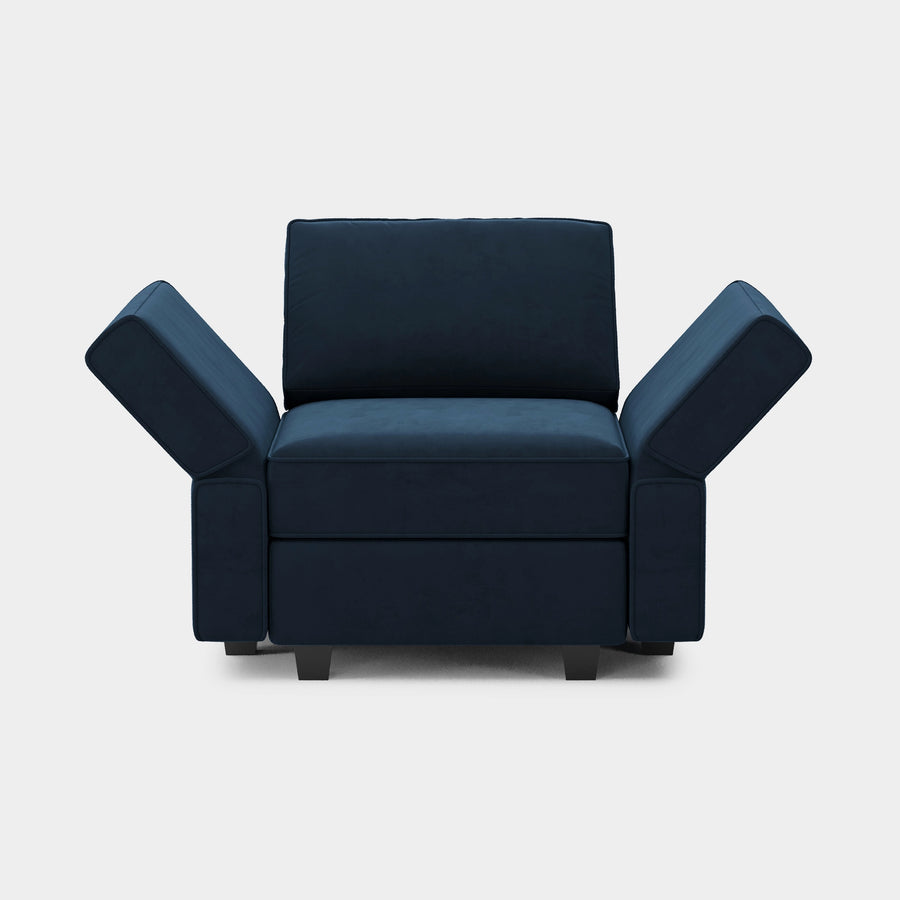 Soforia-Arm-Chair-Navy-Blue-Velvet-Adjustable-Backrest