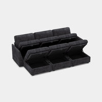 Graphite-Grey-/-Chenille-6-Seat-Open-Pit-Sectional