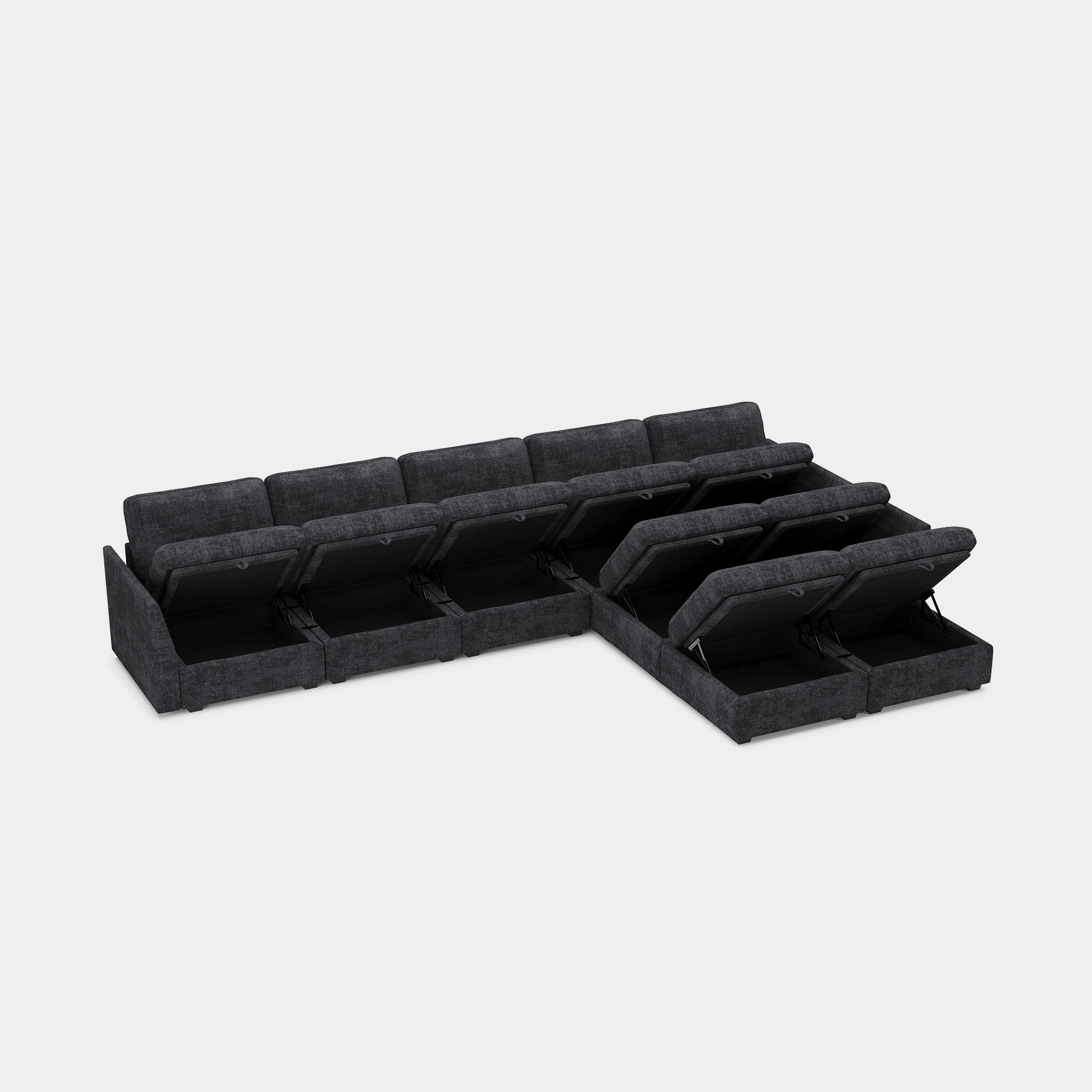 Graphite-Grey-/-Chenille-9-Seat-L-Shaped-Sectional