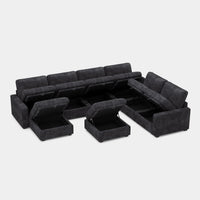 Graphite-Grey-/-Chenille-8-Seat-U-Shaped-Sectional