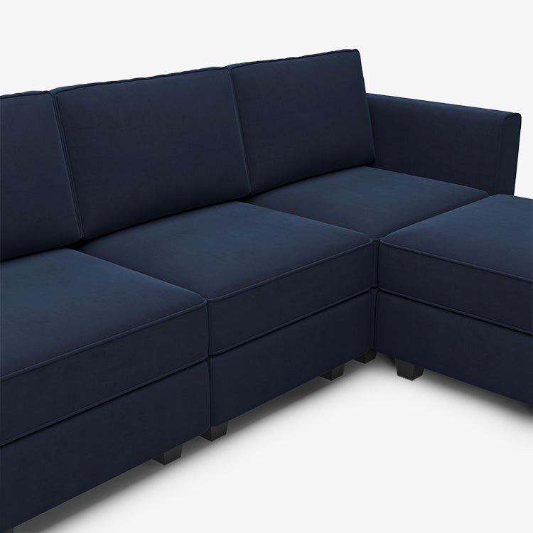 Belffin 5 Seats + 6 Sides Modular Velvet Sofa with Storage Seat