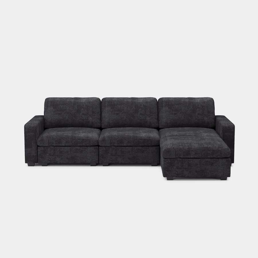 Graphite-Grey-/-Chenille-4-Seat-L-Shaped-Sectional