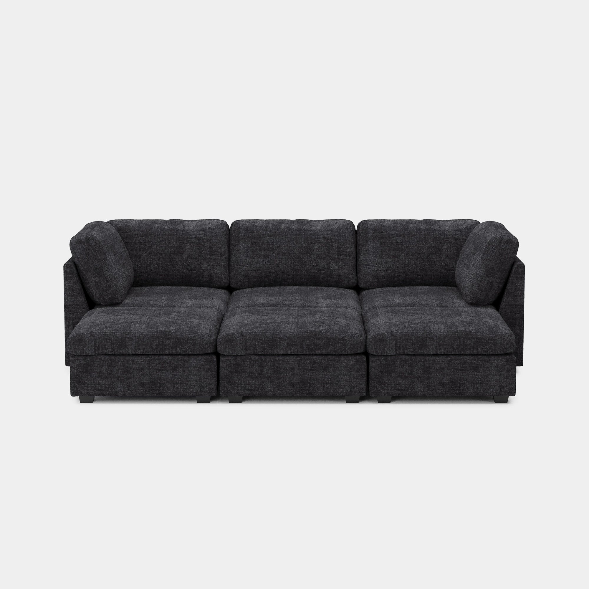 Graphite-Grey-/-Chenille-6-Seat-Open-Pit-Sectional