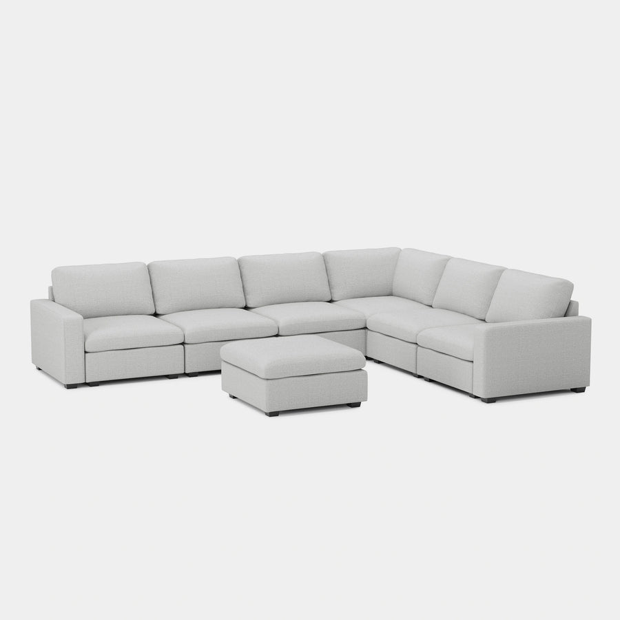 Cloud-Grey-/-Chenille-7-Seat-U-Shaped-Sectional