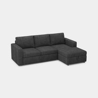 Graphite-Grey-/-Chenille-4-Seat-L-Shaped-Pullout-Sectional