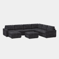 Graphite-Grey-/-Chenille-8-Seat-U-Shaped-Sectional