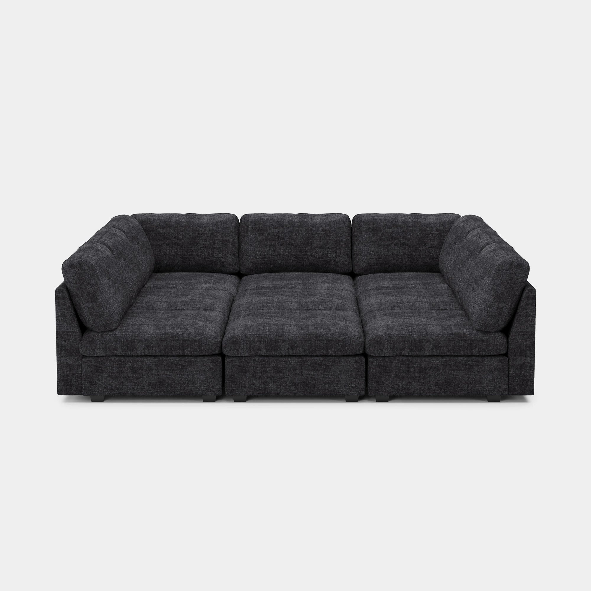 Graphite-Grey-/-Chenille-9-Seat-Pit-Sectional