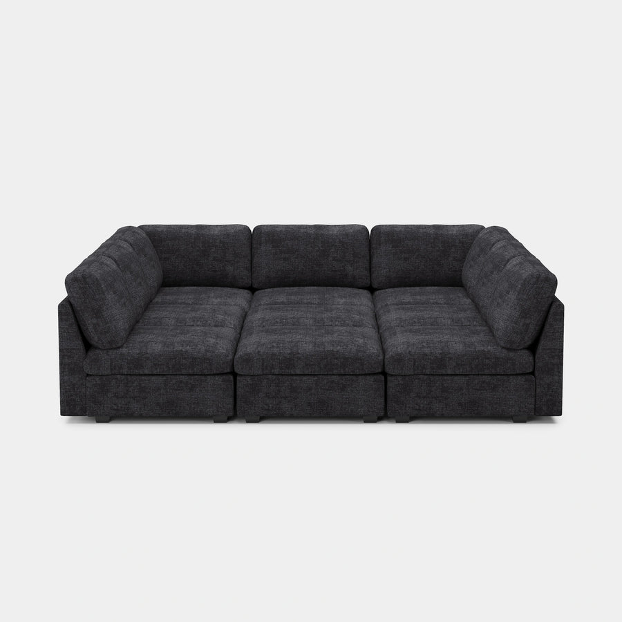 Graphite-Grey-/-Chenille-9-Seat-Pit-Sectional