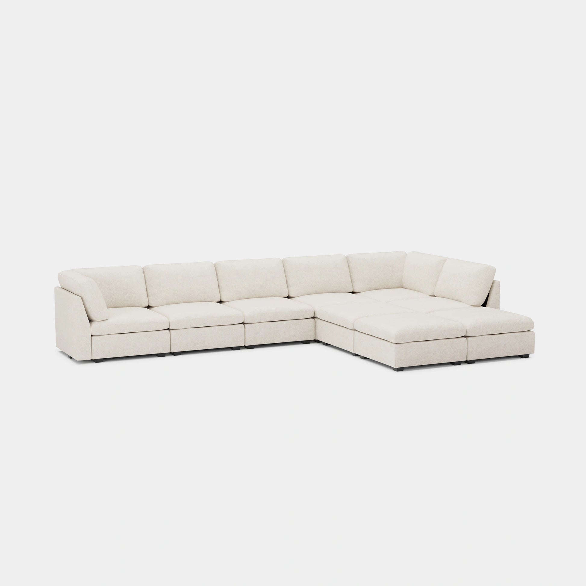 Misty-White-/-Chenille-9-Seat-L-Shaped-Sectional