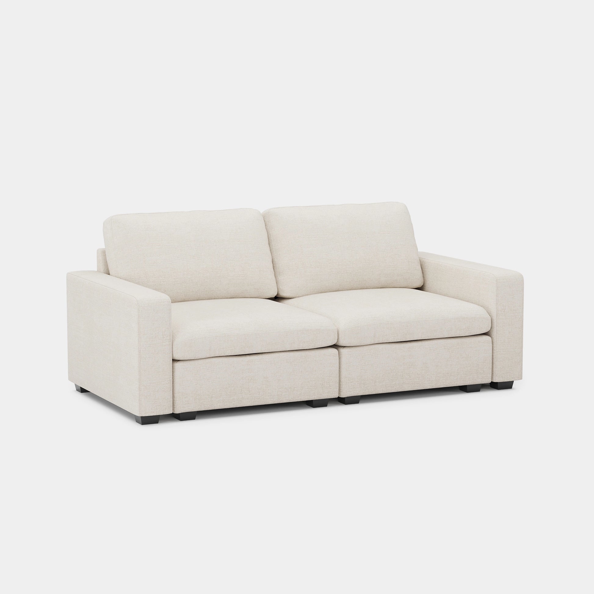 Misty-White-/-Chenille-Loveseat