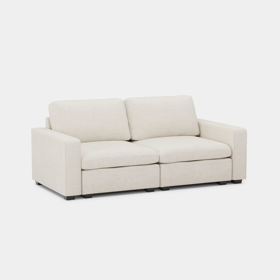Misty-White-/-Chenille-Loveseat