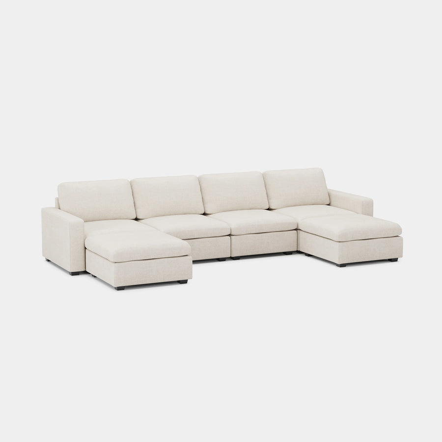 Misty-White-/-Chenille-6-Seat-U-Shaped-Open-Sectional