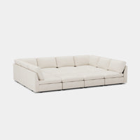 Misty-White-/-Chenille-12-Seat-Pit-Sectional