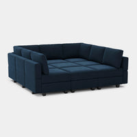 Navy-Blue-/-Velvet-9-Seat-Pit-Sectional