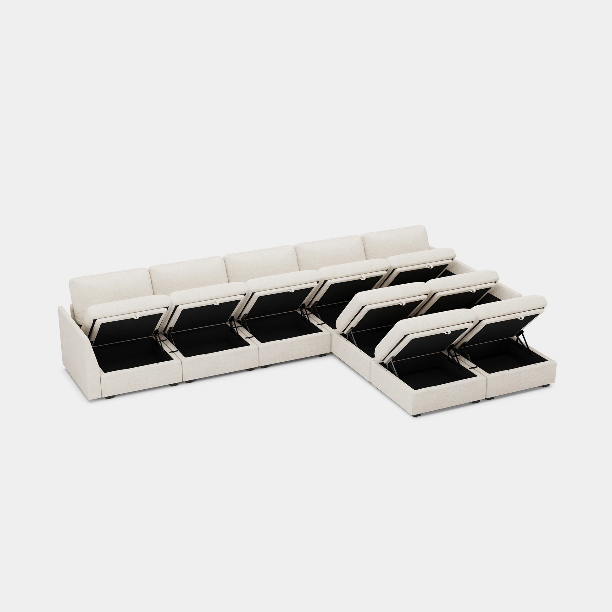 Misty-White-/-Chenille-9-Seat-L-Shaped-Sectional