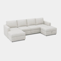 Misty-White-/-Chenille-6-Seat-U-Shaped-Pullout-Sectional