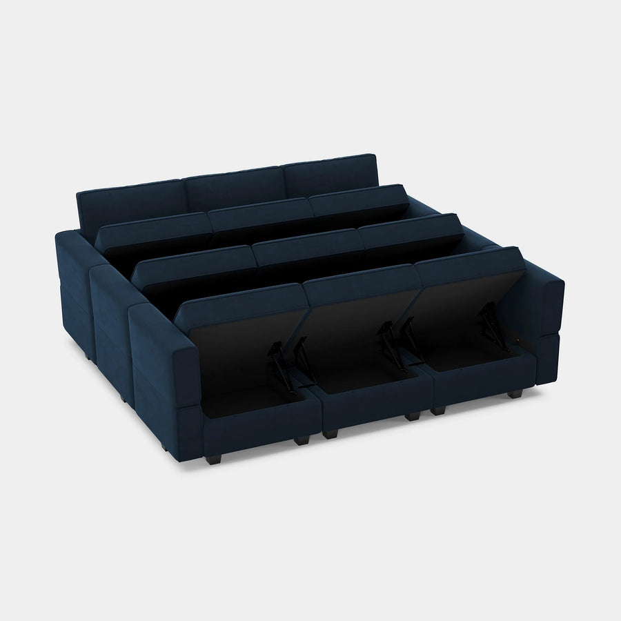 Navy-Blue-/-Velvet-9-Seat-Pit-Sectional