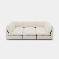 Misty-White-/-Chenille-9-Seat-Pit-Sectional