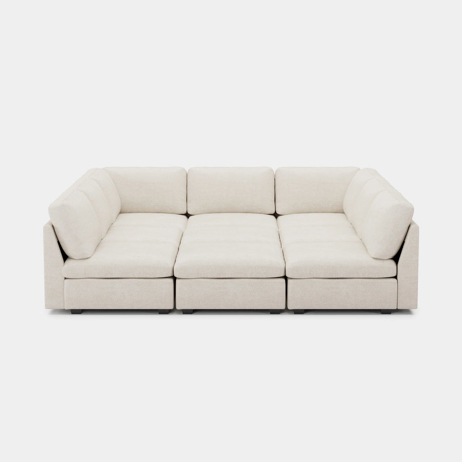 Misty-White-/-Chenille-9-Seat-Pit-Sectional