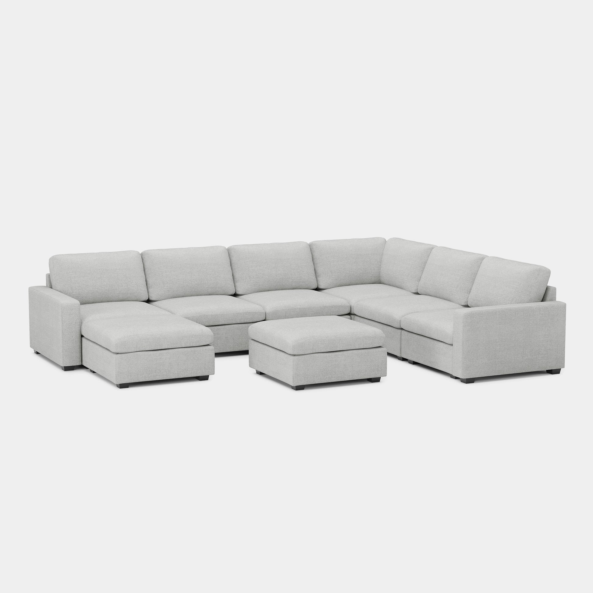 Cloud-Grey-/-Chenille-8-Seat-U-Shaped-Sectional