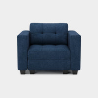 Navy-Blue-Chenille-Tufted-Modular-Single-Armchair-Belffin