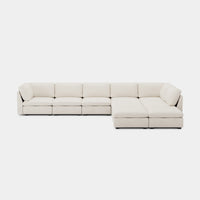 Misty-White-/-Chenille-9-Seat-L-Shaped-Sectional