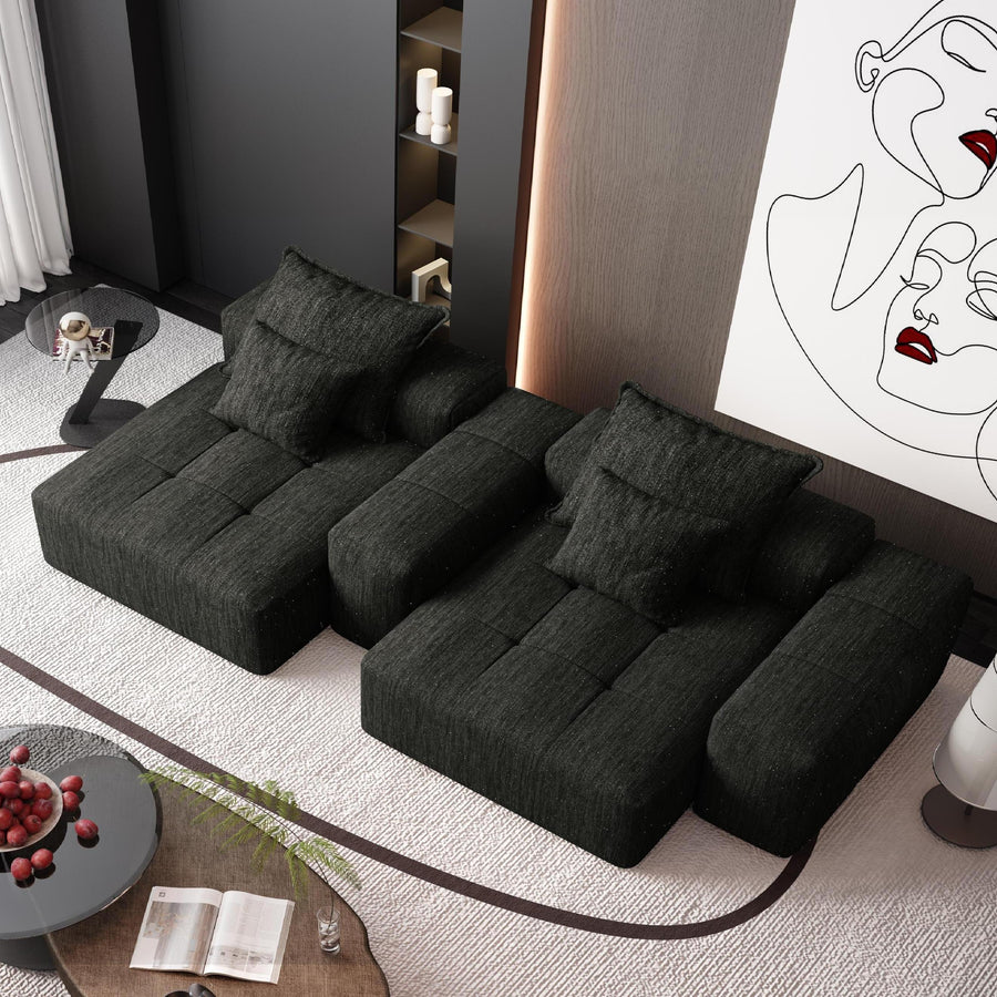 Graphite-Gray-/-Chenille-Loveseat