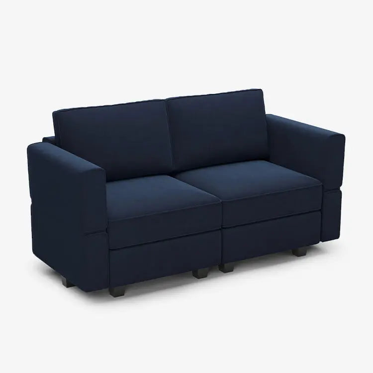 Navy-Blue-/-Velvet-Loveseat