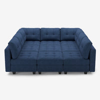 Prussian-Blue-/-Weave-9-Seat-Pit-Sectional