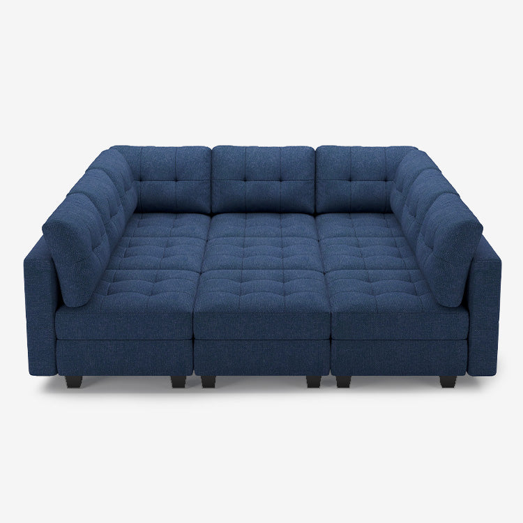 Prussian-Blue-/-Weave-9-Seat-Pit-Sectional