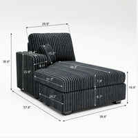 Shadow-Charcoal-/-Corduroy-Module-Left-Arm-Chaise-dimension