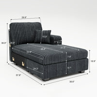Shadow-Charcoal-/-Corduroy-Module-Right-Arm-Chaise-dimension