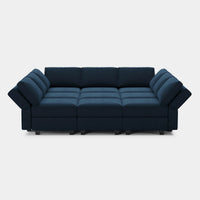 Navy-Blue-/-Velvet-9-Seat-Pit-Sectional