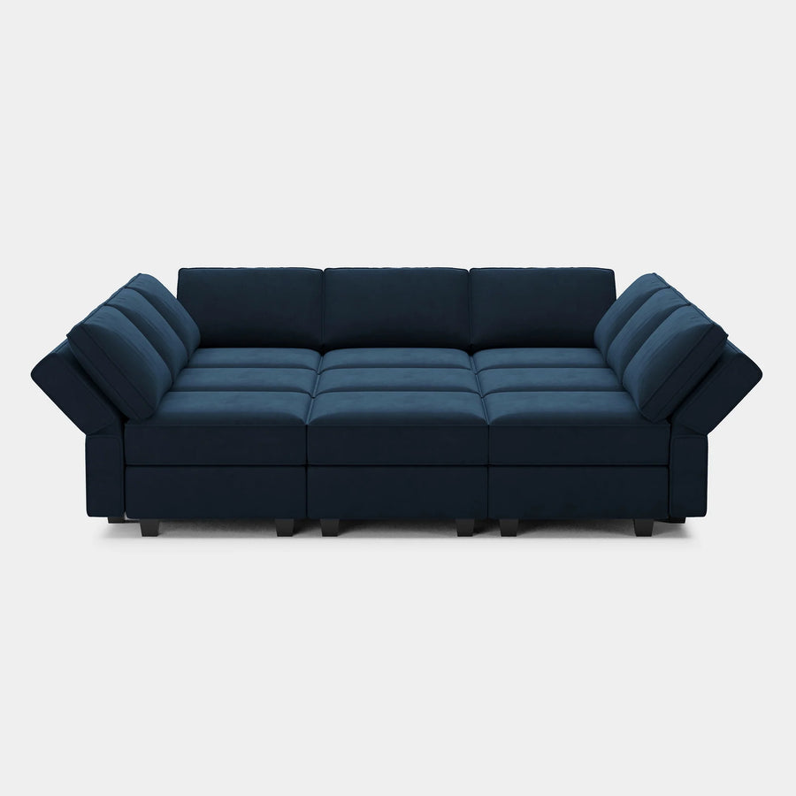 Navy-Blue-/-Velvet-9-Seat-Pit-Sectional