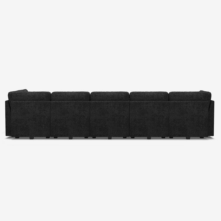 Belffin 9 Seats + 8 Sides Oversized Modular Chenille Cloud  Sofa with Large Storage Seat