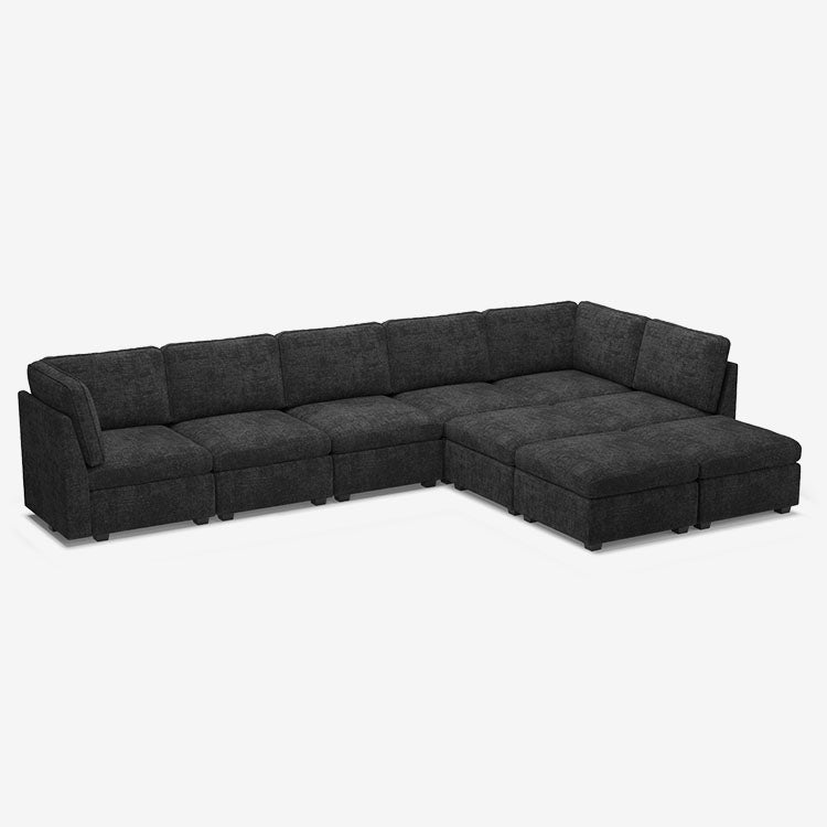 Belffin 9 Seats + 8 Sides Oversized Modular Chenille Cloud  Sofa with Large Storage Seat