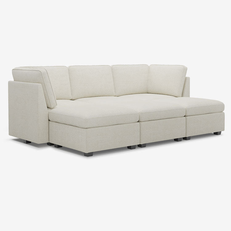 Belffin 6 Seats + 5 Sides Oversized Modular Chenille Cloud Sleeper Sofa with Large Storage Seat