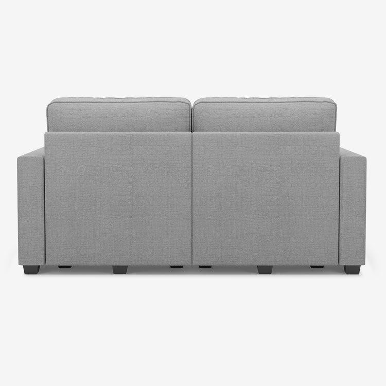 Belffin 2 Seats + 4 Sides Oversized Modular Chenille Loveseat Cloud Sofa with Large Storage Seat