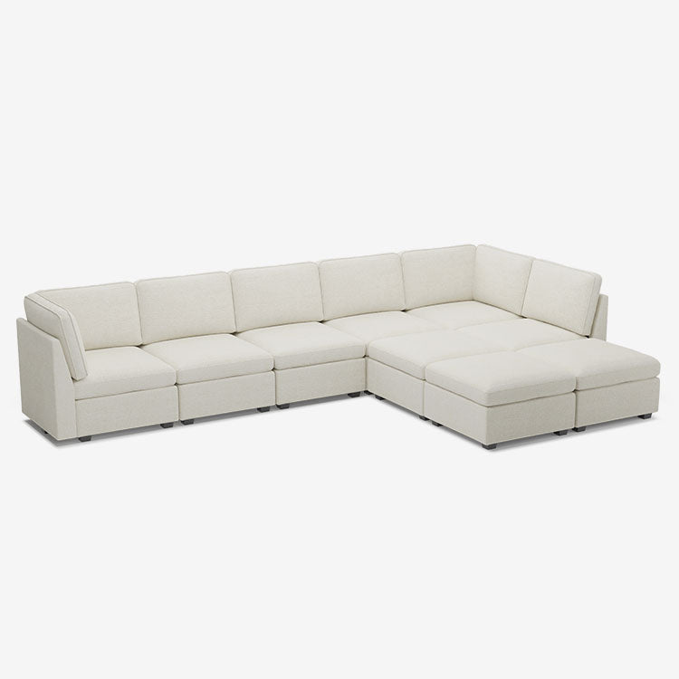 Belffin 9 Seats + 8 Sides Oversized Modular Chenille Cloud  Sofa with Large Storage Seat