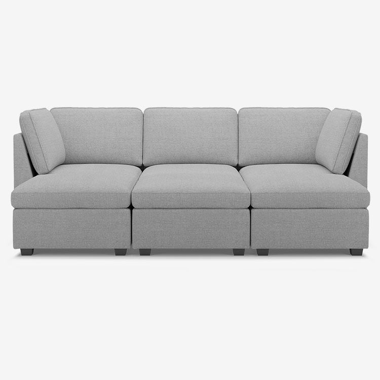 Belffin 6 Seats + 5 Sides Oversized Modular Chenille Cloud Sleeper Sofa with Large Storage Seat