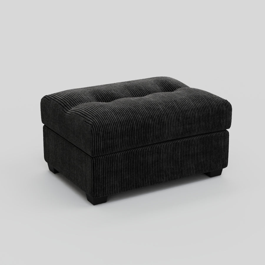 Obsidian-Black-/-Corduroy-Module-Ottoman