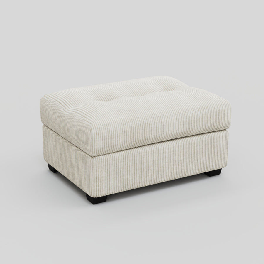 Ivory-Beige-/-Corduroy-Module-Ottoman
