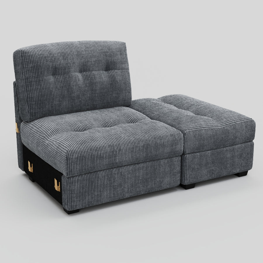 Pewter-Grey-/-Corduroy-Module-Reversible-Ottoman-Chaise