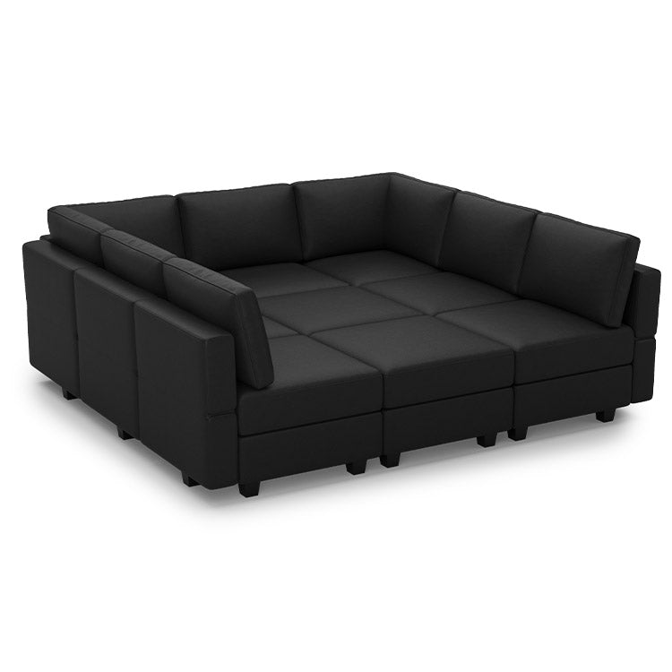 Faux-Leather-Sand-Black-9B